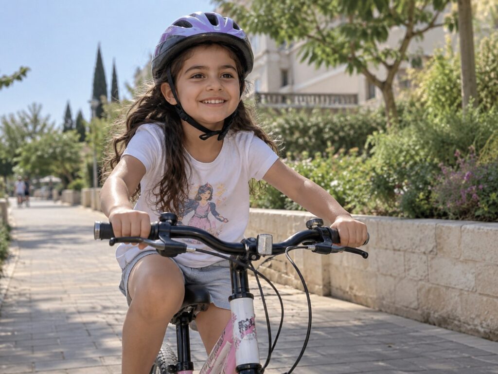 בטיחות ילדים ברכיבה על אופניים